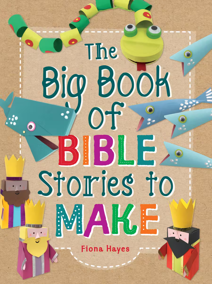 The Big Book of Bible Stories to Make – bind-up cover design by Victoria Vassiades