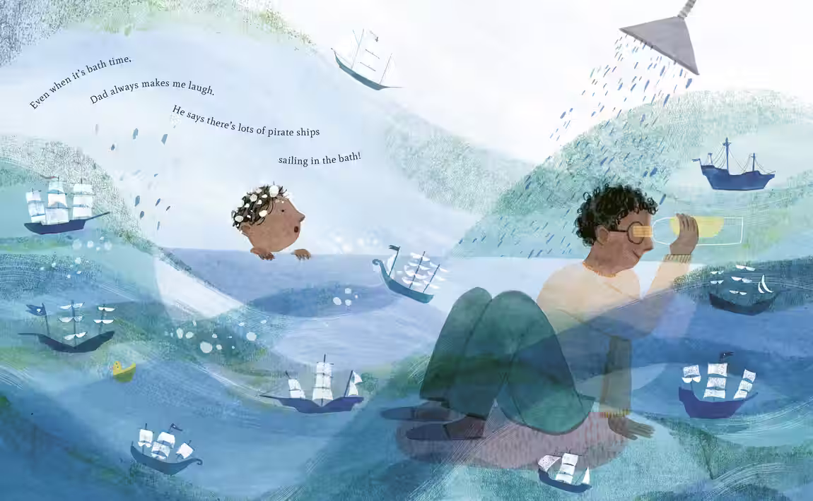 My Dad – picture book design by Victoria Vassiades, image 4 of 4