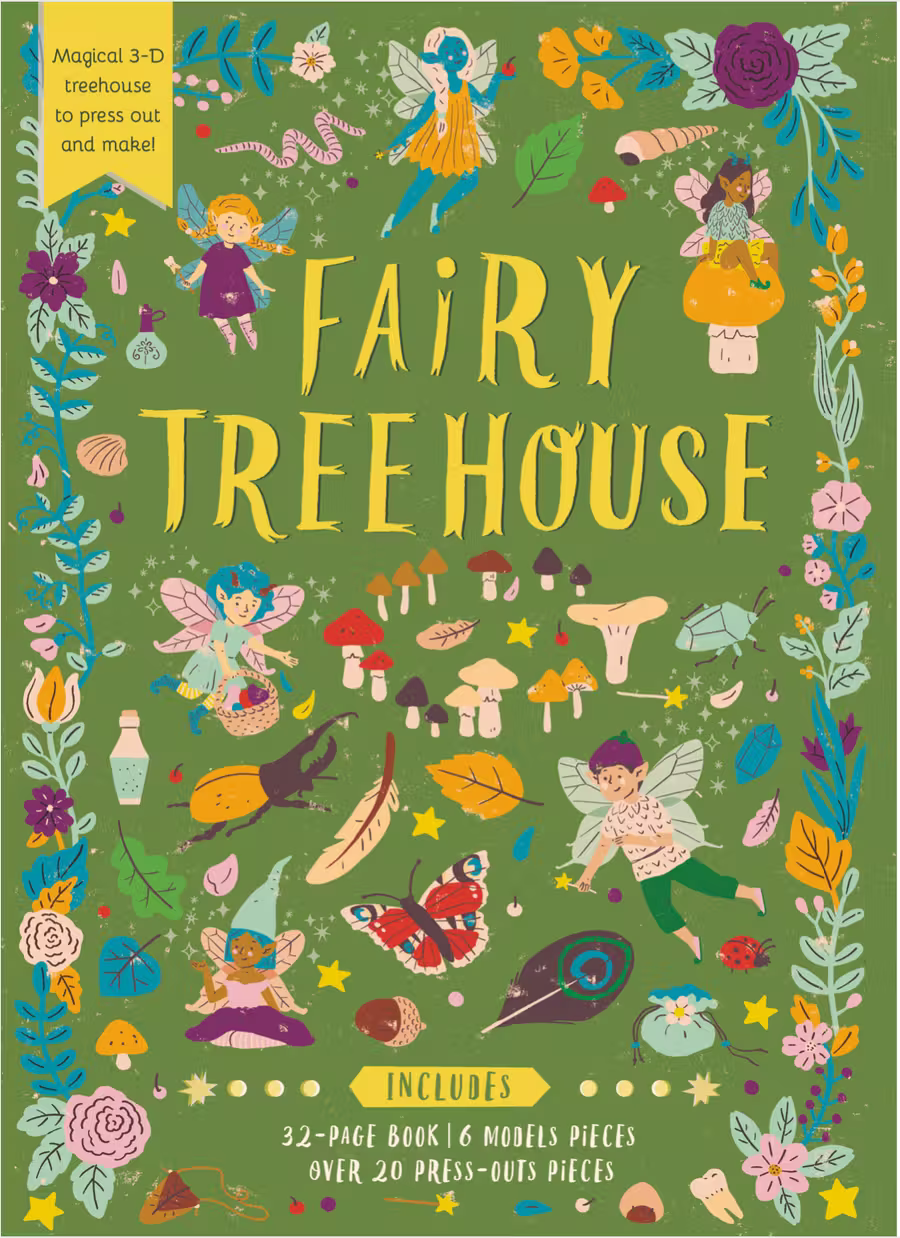Fairy Tree House – novelty book cover design by Victoria Vassiades
