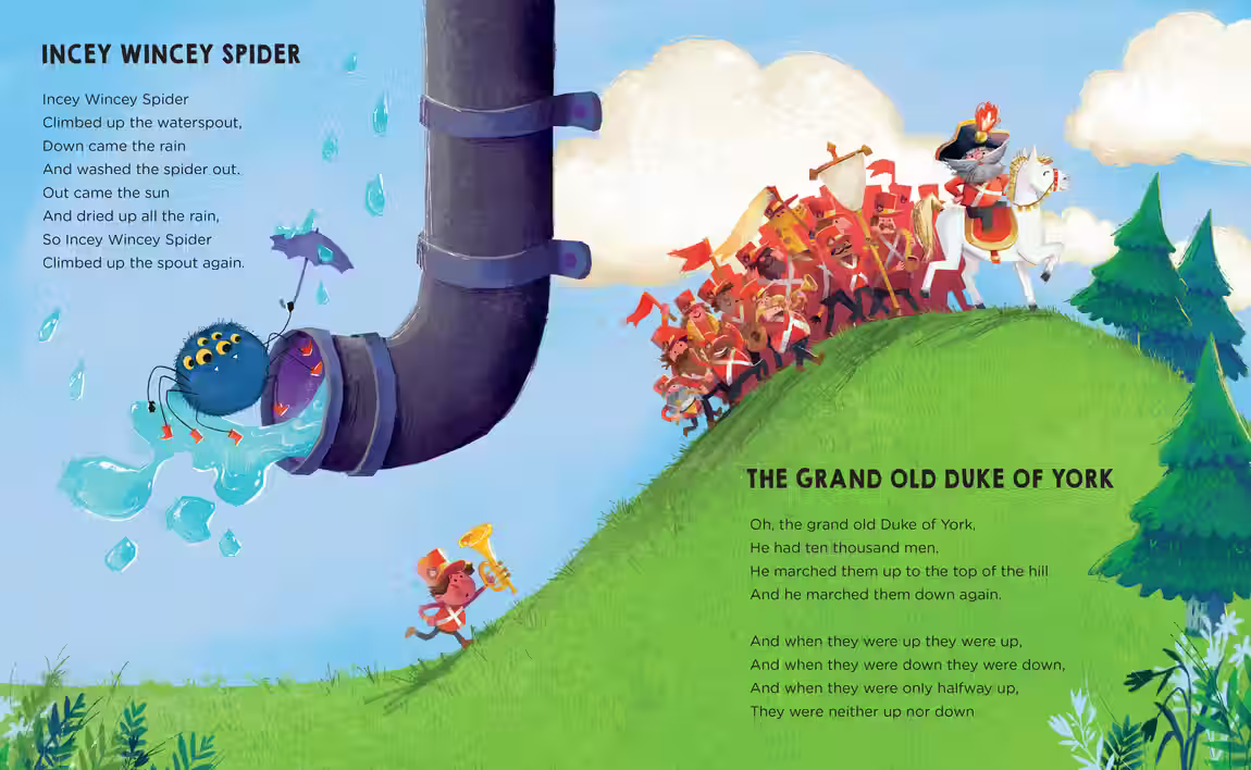 My Favourite Nursery Rhymes – non-fiction design by Victoria Vassiades, image 2 of 3