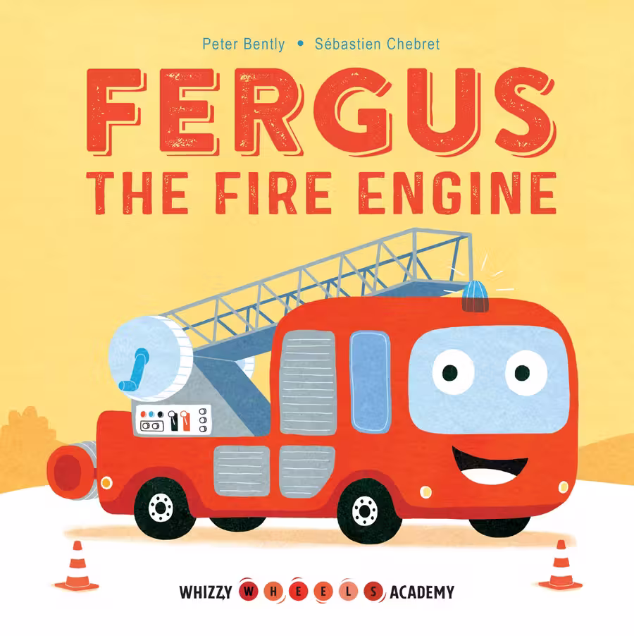 Whizzy Wheels Academy – board book series, 4 titles cover design by Victoria Vassiades