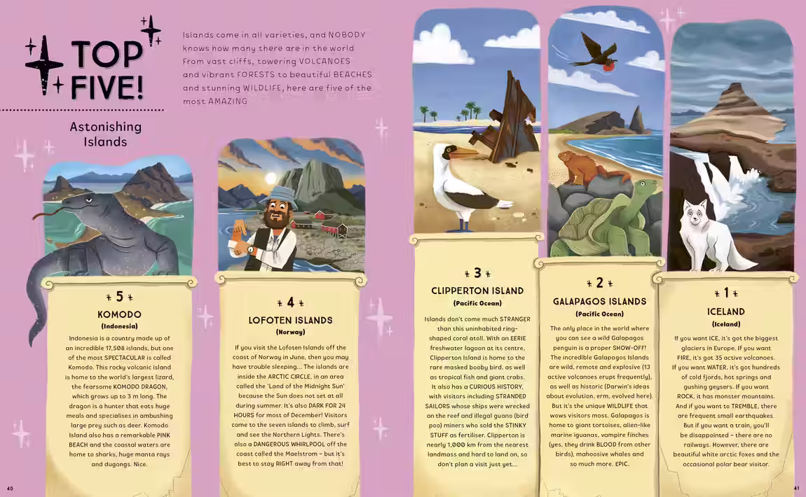 Earth's Biggest Show-Offs – non-fiction design by Victoria Vassiades, image 3 of 5