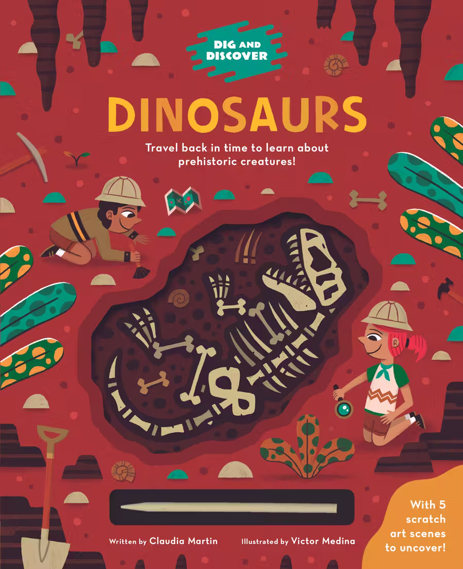 Dig and Discover – novelty book series design by Victoria Vassiades, image 3 of 12