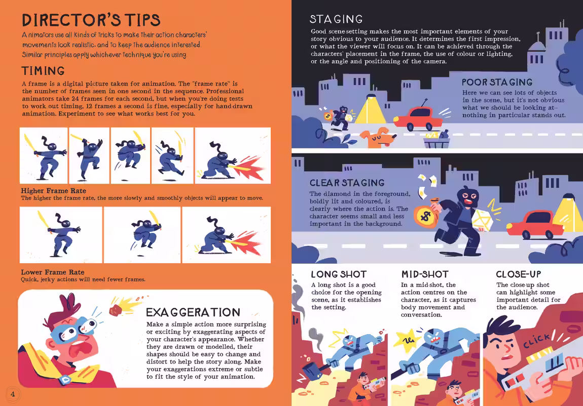 Lights, Camera, Animate! – novelty book design by Victoria Vassiades, image 3 of 3