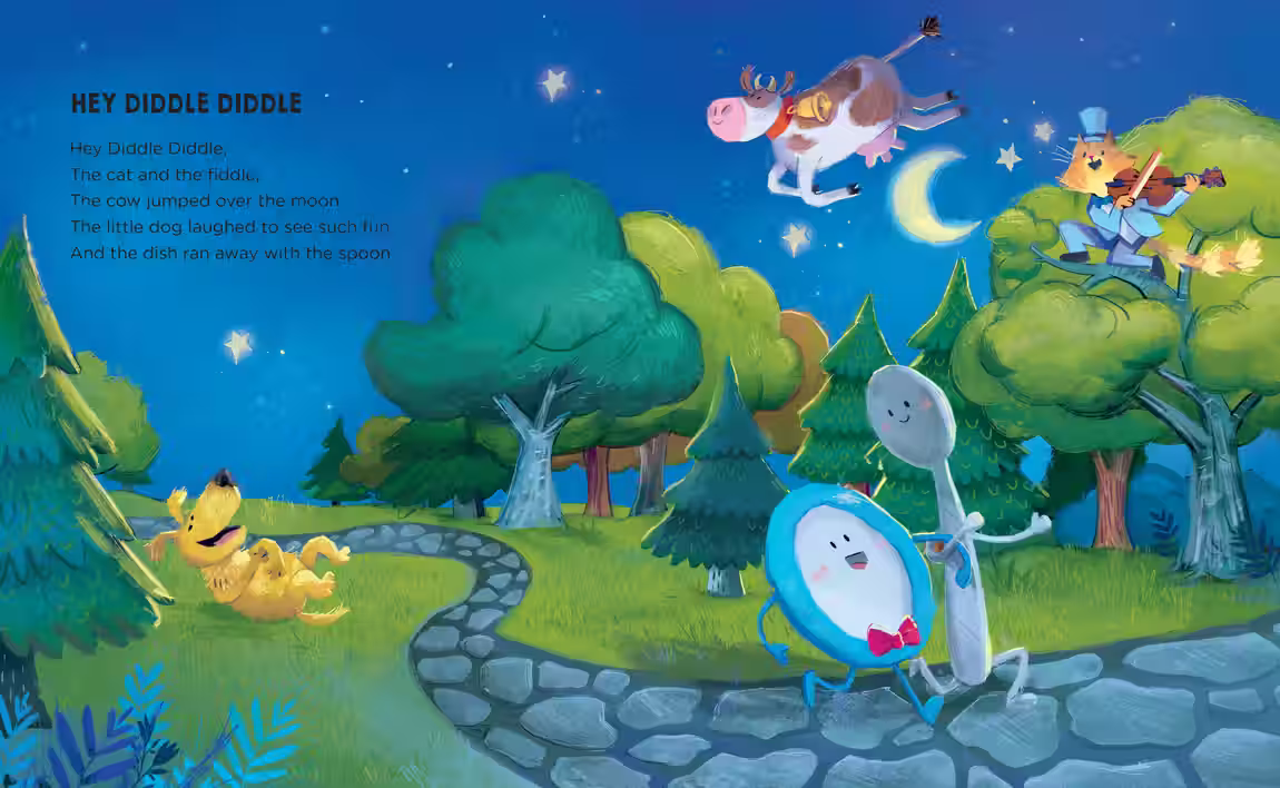 My Favourite Nursery Rhymes – non-fiction design by Victoria Vassiades, image 3 of 3