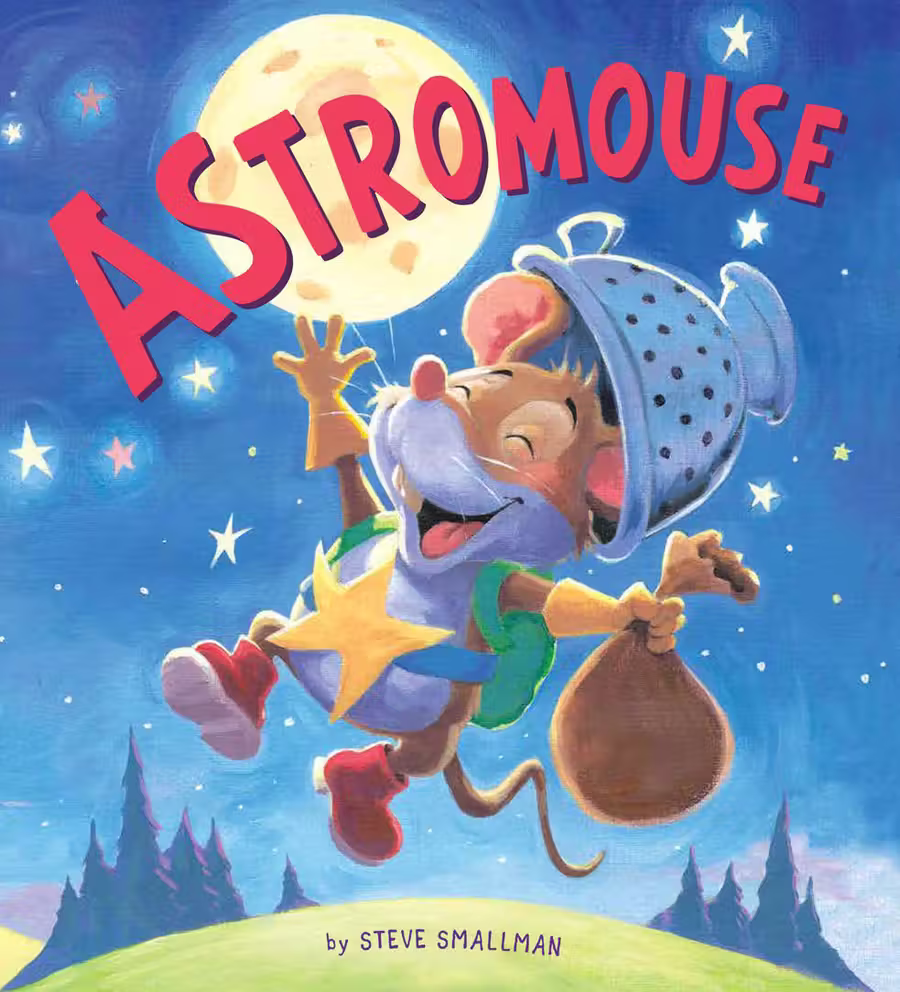 Astromouse – picture book cover design by Victoria Vassiades