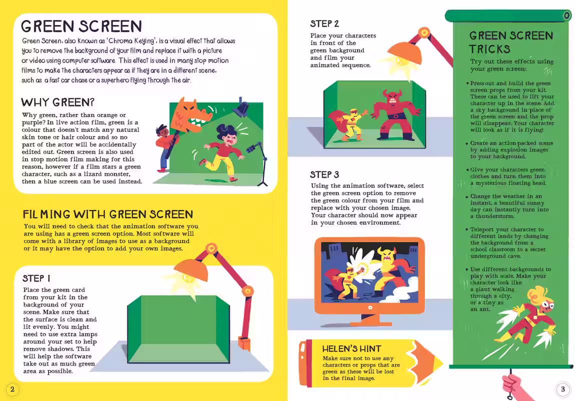 Lights, Camera, Animate! – novelty book design by Victoria Vassiades, image 2 of 3