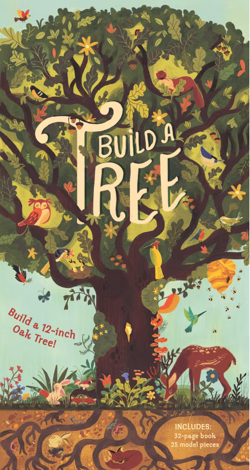 Build A Tree – novelty book cover design by Victoria Vassiades