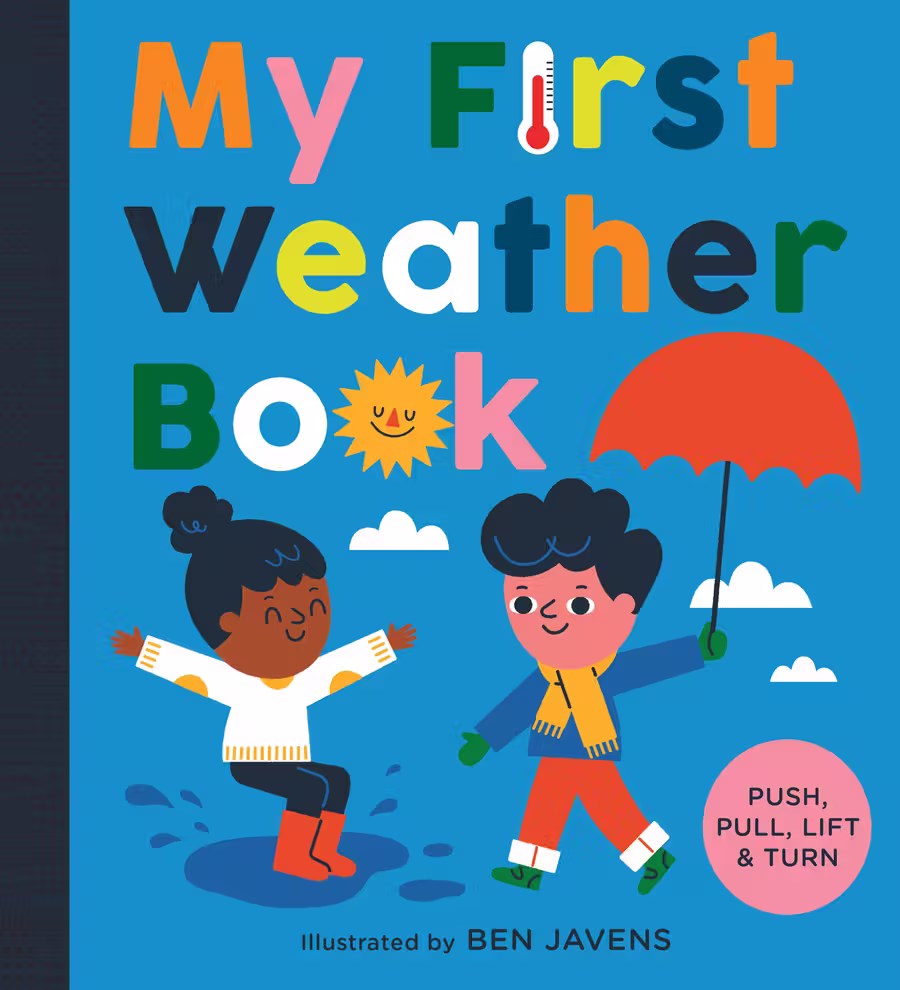 My First Weather Book – novelty book cover design by Victoria Vassiades
