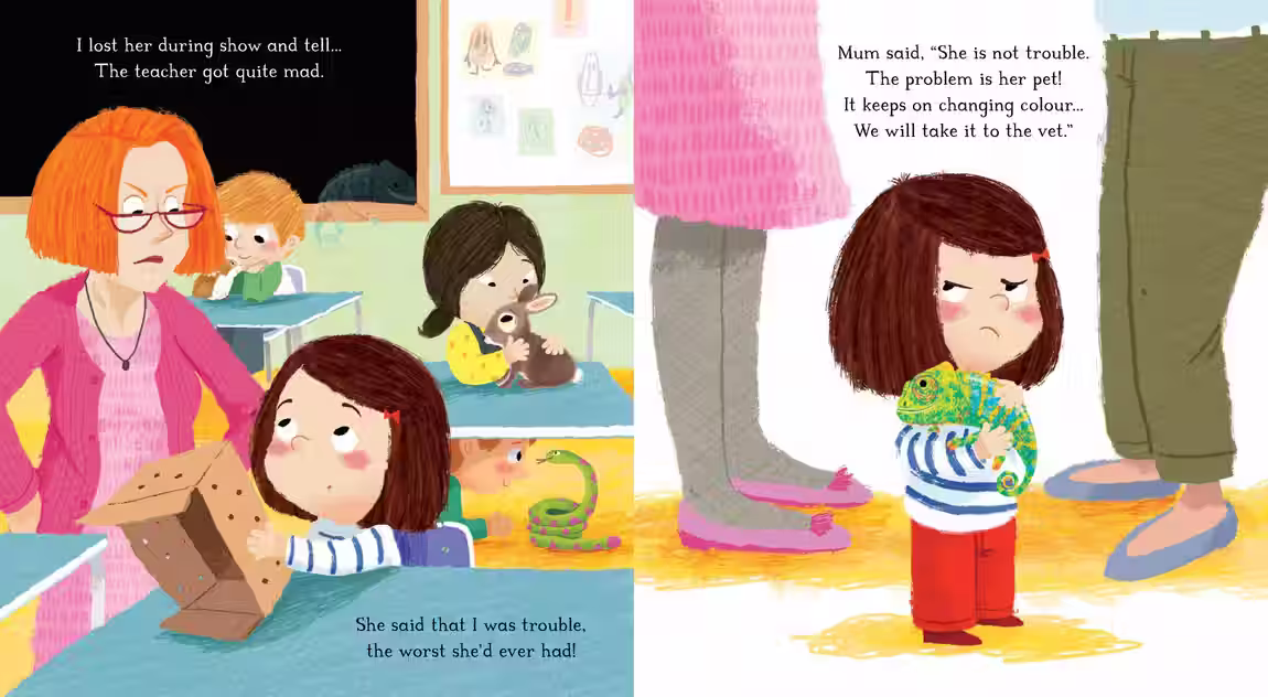 My Colourful Chameleon – picture book design by Victoria Vassiades, image 3 of 3