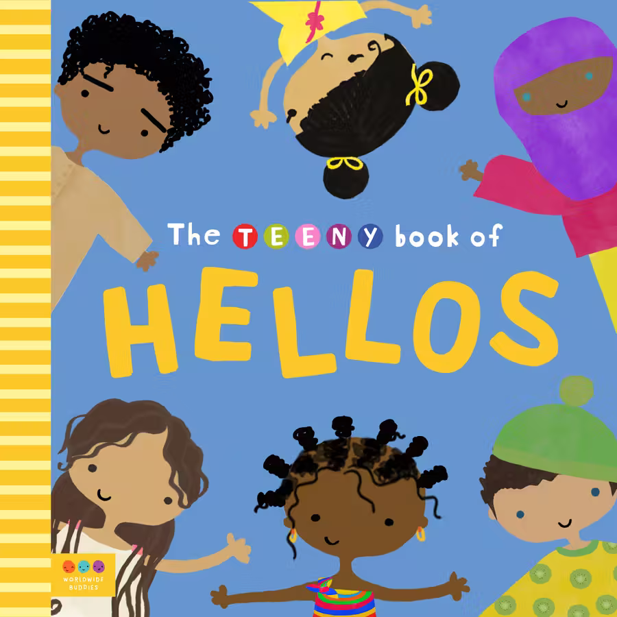 The Teeny Book of Hellos – picture book cover design by Victoria Vassiades